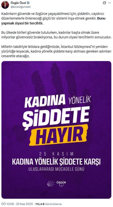 Kadına yönelik şiddetle mücadele protestosu