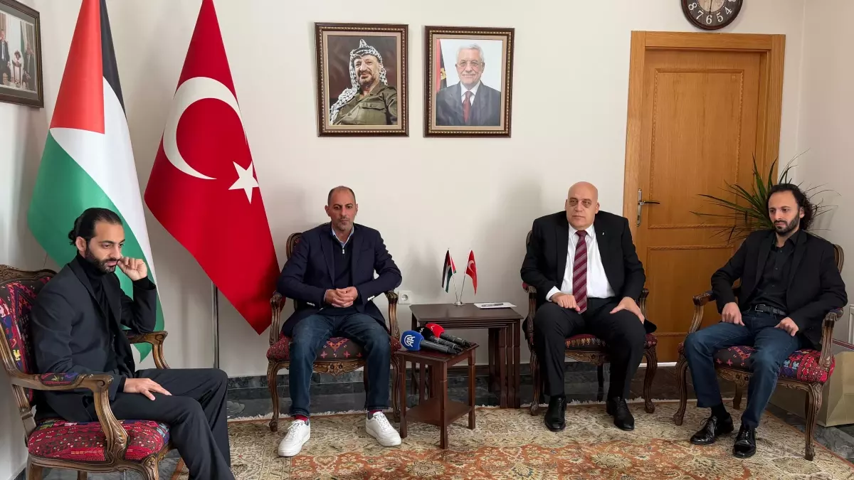 Le Trio Joubran, Ankara’da Filistin Dayanışma Konseri Öncesinde Büyükelçi Jaish’i Ziyaret Etti