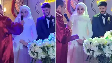Nikah Anında Gelinin Şaşkın Tepkisi Sosyal Medyada Viral Oldu