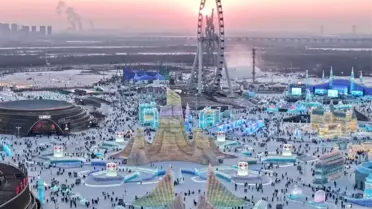 Harbin'in Buz-Kar Cazibesi: Dünya'nın En Büyük Kış Parkı Açıldı