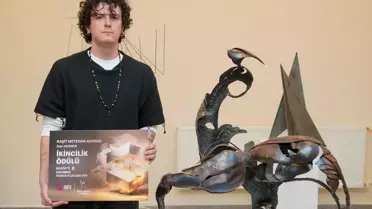 Kazanan metal heykel eseri