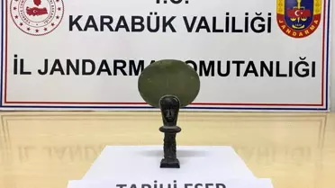 Karabük’te Jandarma, Antik Mısır Heykeli ve 70’ten Fazla Tarihi Eseri Ele Geçirdi