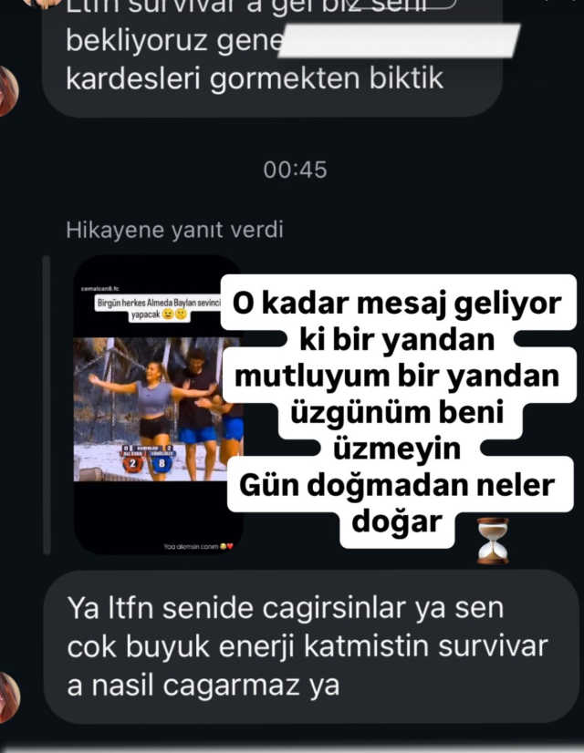 Almeda Baylan sosyal medya paylaşımı