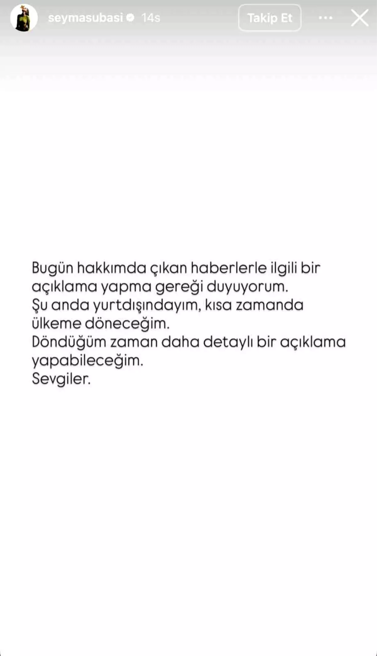 Şeyma Subaşı'na Uyuşturucu Soruşturması Çerçevesinde Yakalama Kararı Çıktı