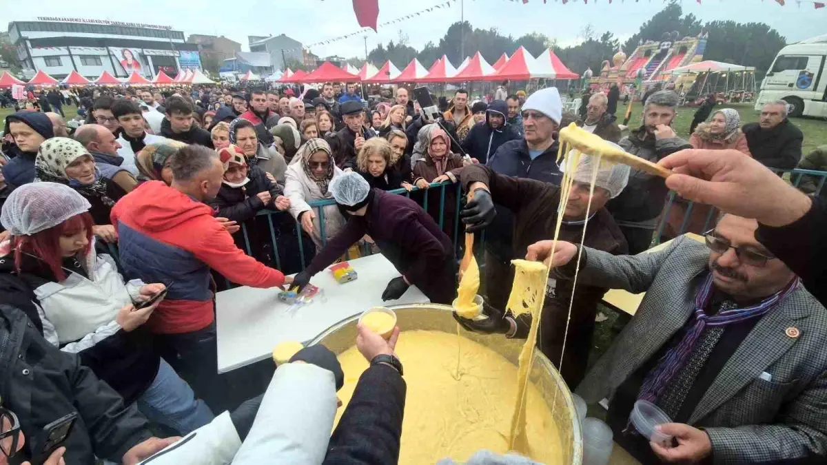 Süleymanpaşa’da Mıhlama Çılgınlığı: 1 Ton Lezzet Hızla Tükendi