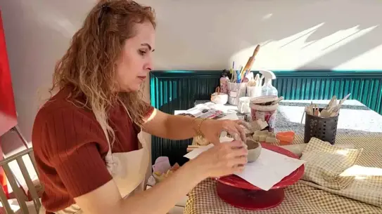 Nazan’ın yaptığı çini ve seramik eserler