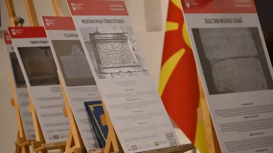 Kuzey Makedonya Kitabeleri sergi alanı