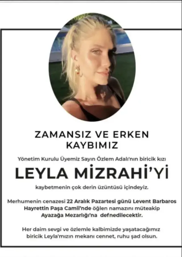 Leyla Mizrahi'nin aile fotoğrafı