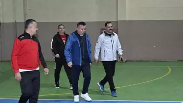 Voleybol maçından bir kare