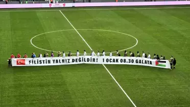 Kocaelispor ve Erzurumspor, Ziraat Türkiye Kupası’nda Filistin’e Destek Sloganıyla Sahaya Çıktı