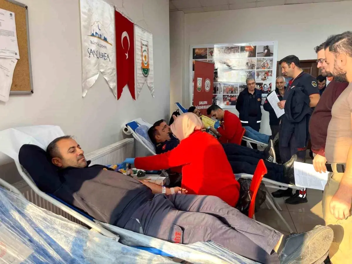 Şanlıurfa İtfaiyesi 25. Kan Bağışıyla Topluma İlham Verdi