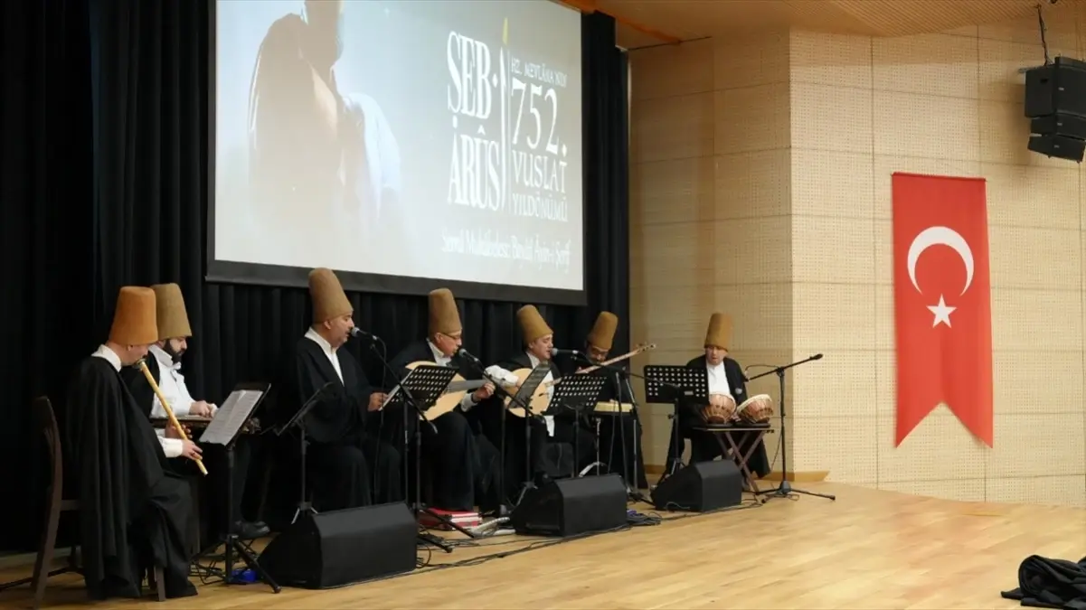 Mevlana’nın 752. Vefat Yıldönümünde Şebiarus’tan Büyüleyici Mevlevi Ayinişerifi