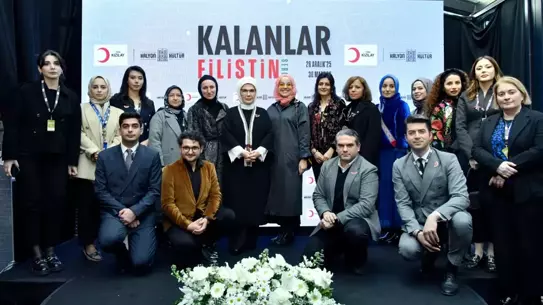 Emine Erdoğan, 'Kalanlar' Filistin Sergisi'nde Umut ve Direnişi Vurguladı