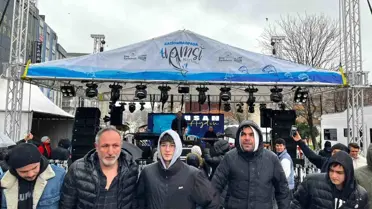 Festivalde ikram edilen 10 ton hamsi
