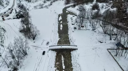 Erfelek Şelaleleri kar altında