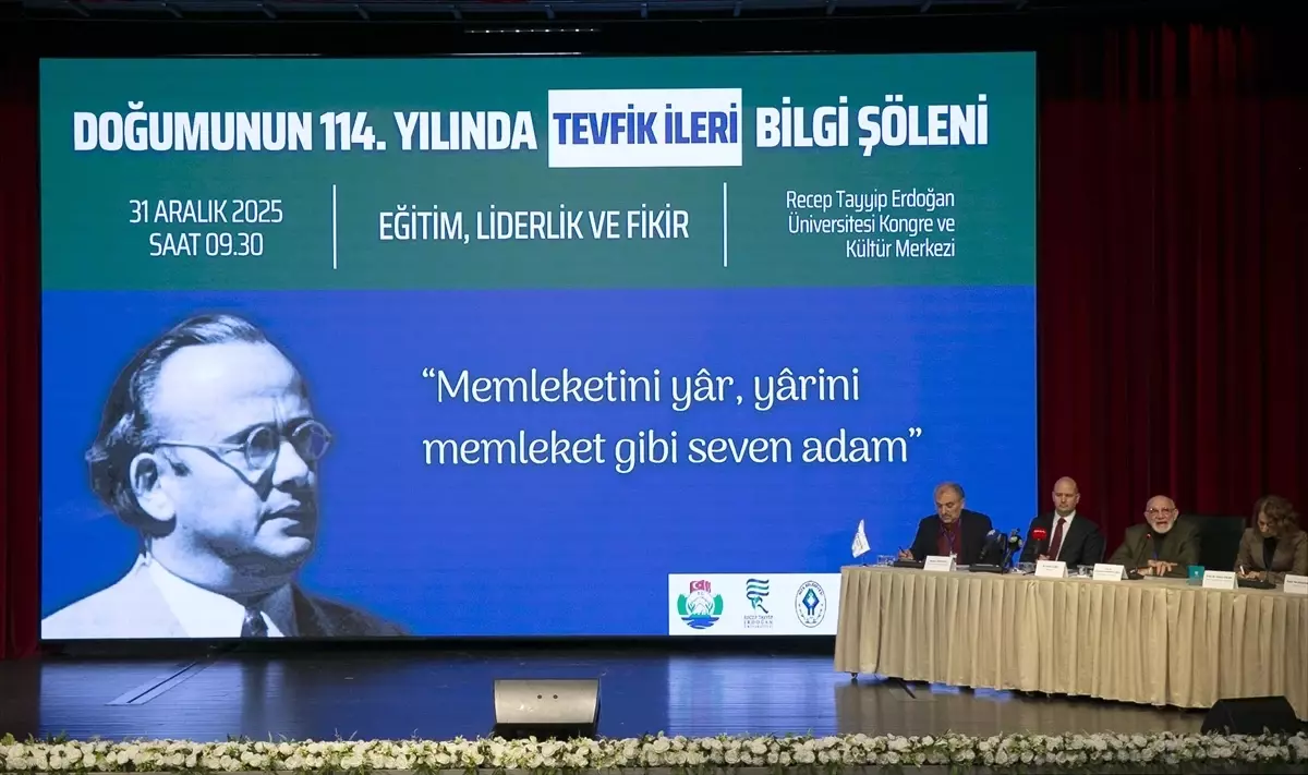 Ömer İleri, Dedesi Tevfik İleri’nin 114. Doğum Yılında Bilgi Şölenine Katıldı