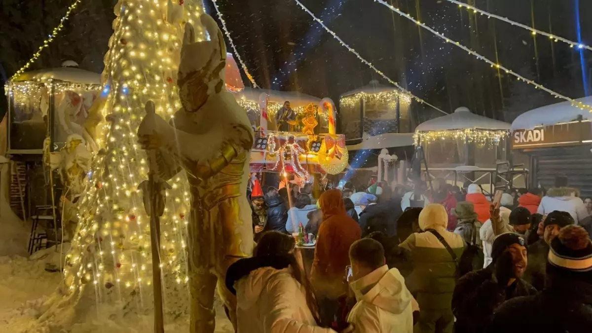 Uludağ’da 2026’ya Coşkulu Giriş: Yılbaşı Kutlamaları Zirvede Büyüdü