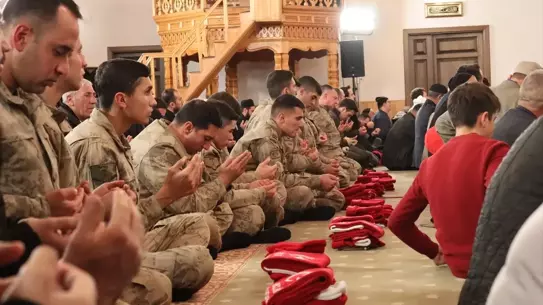 Meşaleli yürüyüşten bir kare