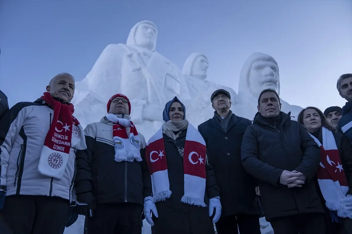 Sarıkamış'ta Şehitler İçin Dondurulmuş Anıtlar Açıldı: 111. Yıl Anma Etkinliği
