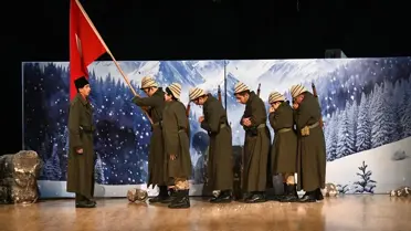 Sarıkamış Anma Tiyatrosu sahne görüntüsü