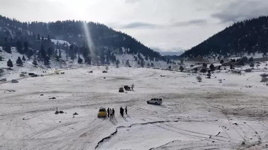 Alacabel'in karla kaplı zirvesi