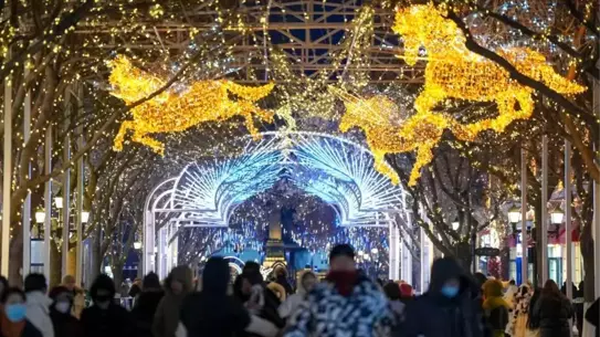 Harbin Buz Festivali ana görüntüsü