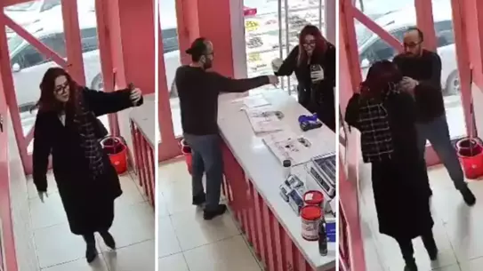 Ünlünün raf önündeki hareketi