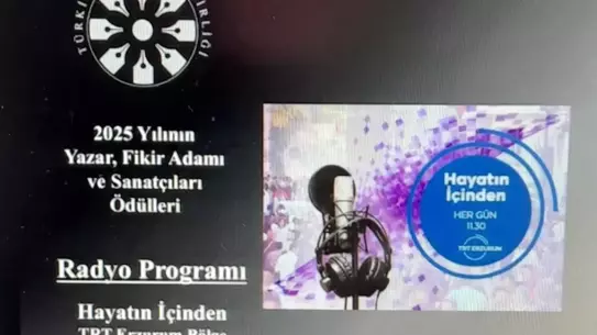 İsmail Bingöl ve TRT Erzurum, TYB 2025 Ödülleri’nde ‘Hayatın İçinden’ Programıyla Altın Ödül Aldı