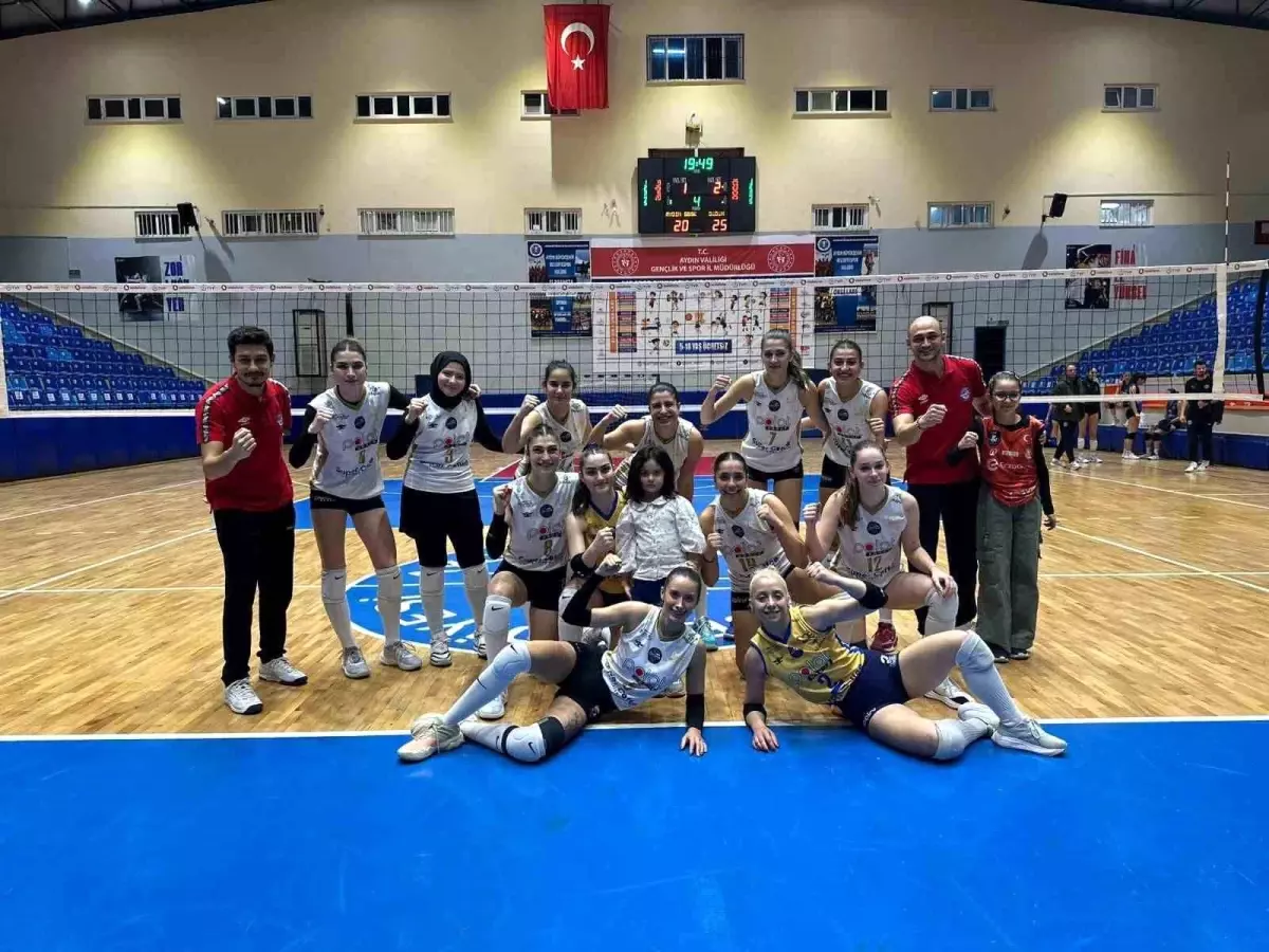 Didim Belediyespor Kadın Voleybol Takımı Aydın'ı 3-1 Yendi, Şampiyonluk Yolunda İlerliyor