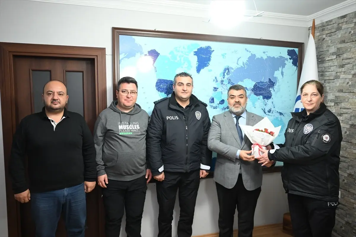 Edirne Emniyet Müdürlüğü'nden AA Edirne Bölge Müdürlüğü Ziyareti