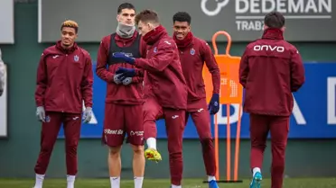 Trabzonspor maç öncesi antrenman görüntüsü