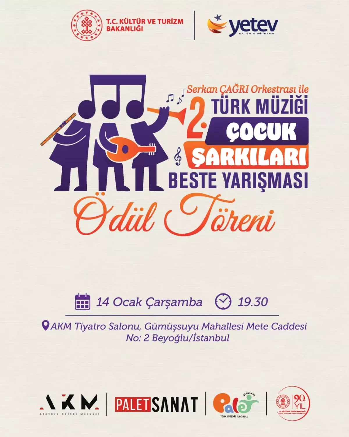 Türk Müziği Çocuk Şarkıları Yarışması Sonuçları Açıklandı: 340 Bin TL Ödül Dağıtıldı