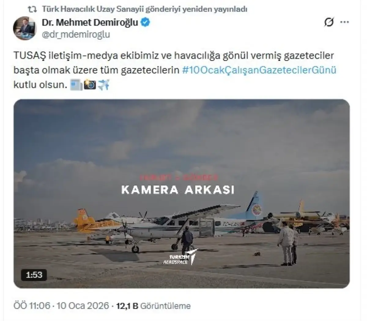 TUSAŞ, Çalışan Gazeteciler Günü’nü Ulusal Hava Platformları Gösterileriyle Coşku Dolu Bir Kutlamayla Karşıladı