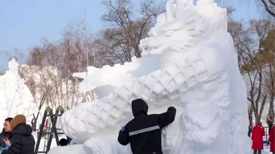 Harbin Buz Heykel Yarışması'ndan bir eser