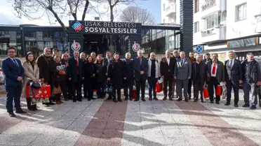 Başkan Yalım ve gazeteciler etkinlikte