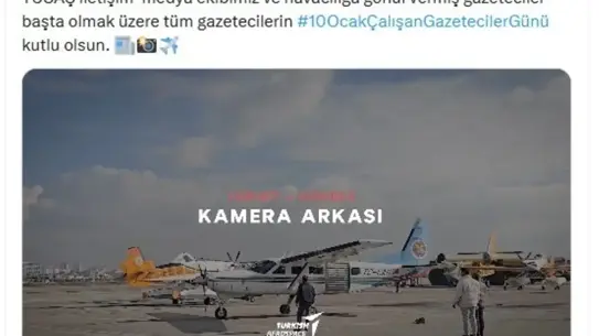 TUSAŞ etkinliğinde havadan çekim gösterisi