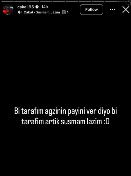 Berfu Yenenler ve Çakal'ın kamera karşısındaki görüntüsü