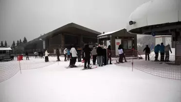 Ilgaz Dağı etkinlik alanı, karla kaplı