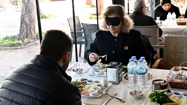 Etkinlikte Beyaz Baston kullanımı gösterimi