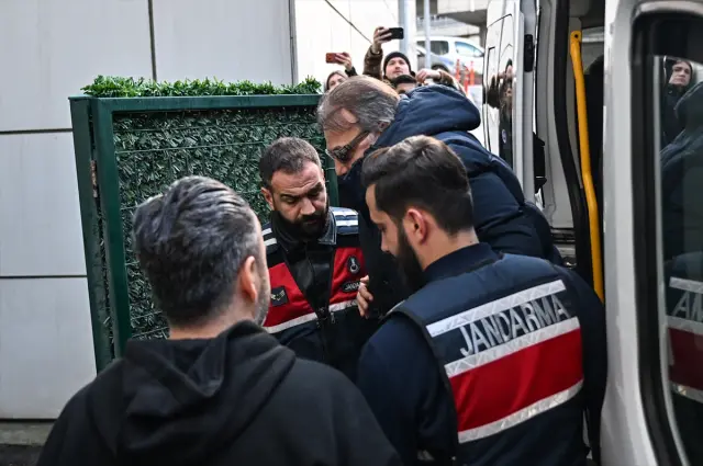 İfade sırasında Oktay Kaynarca