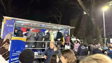 Miraç Kandili sırasında Ulu Cami içi