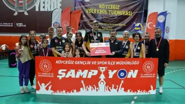 Köyceğiz voleybol turnuvası maç anı