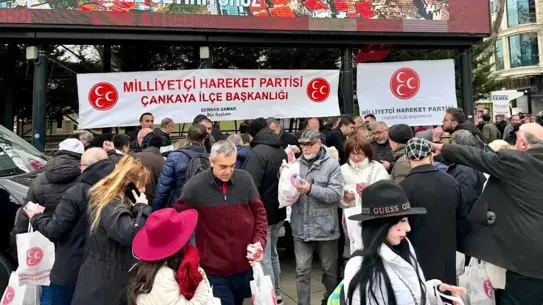 MHP Çankaya simit dağıtımı
