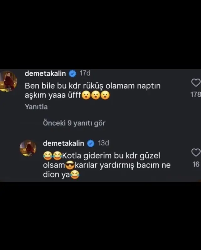 Demet Akalın'ın sosyal medya paylaşımı