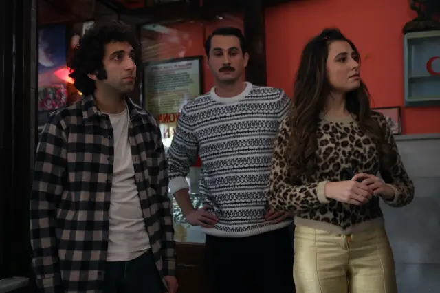 Yılmaz Erdoğan ve Ebru Gündeş setten