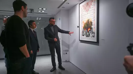 Ahmet Yusuf Aygeç'in Filistin Temalı Poster Sergisi Londra’da Açıldı