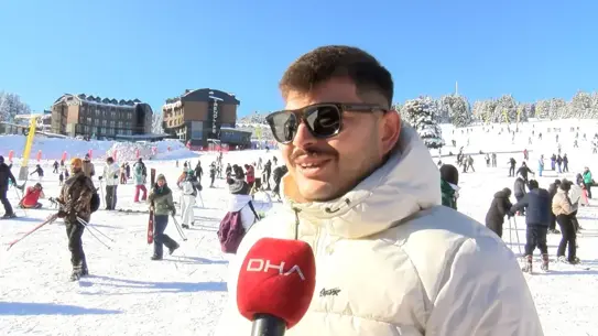 Uludağ’da Sömestir Tatilinin İlk Gününde Yoğun Kalabalık