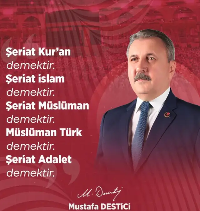 Program sırasında tartışılan şeriat konusu