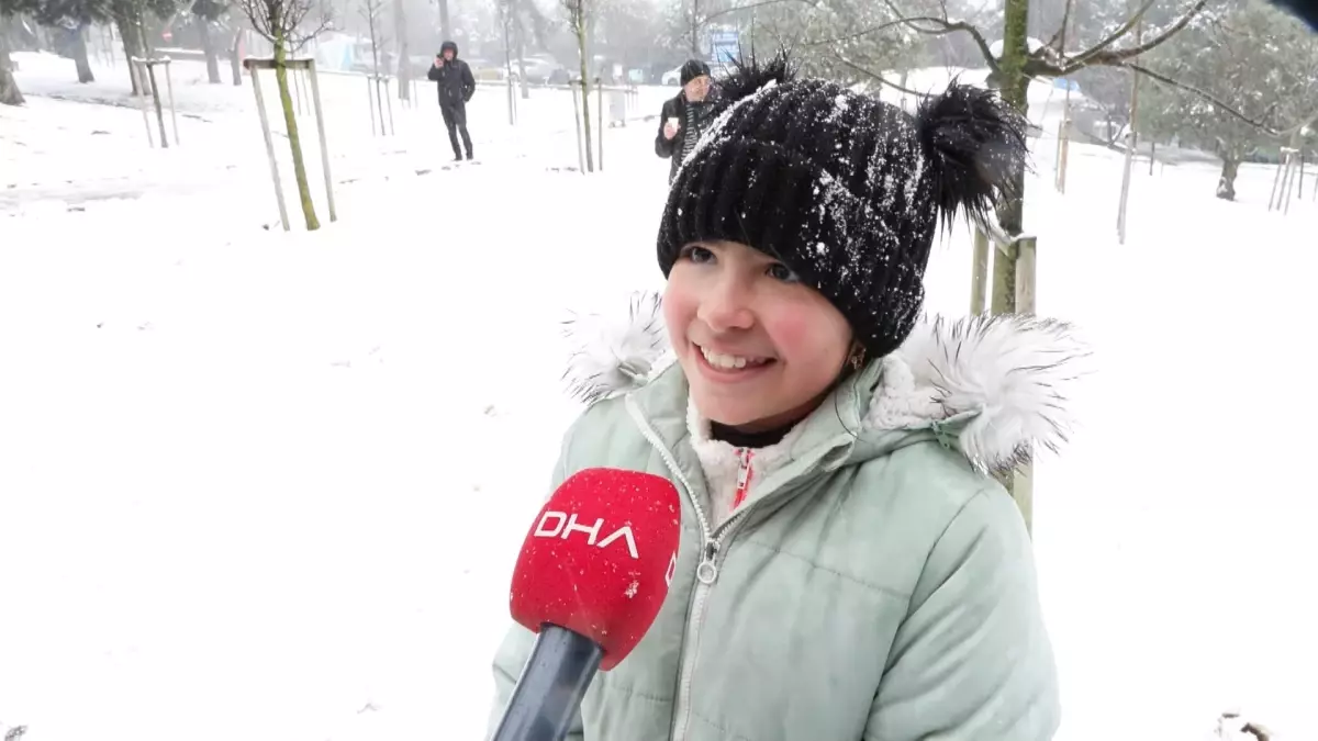 Camlıca Tepesi'nde Bembeyaz Kış Coşkusu