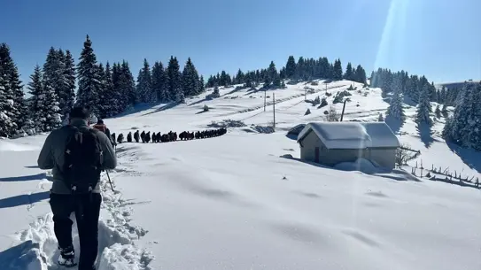 GİDOSK'tan Dereli Göksu Travertenleri'nde Kış Yürüyüşü